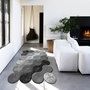 Conceptum Wookece292 Alfombra 80 x 50 cm Blanco, Gris y Negro